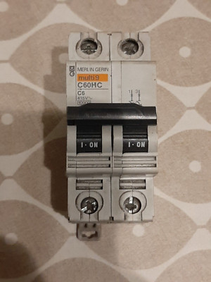 Merlin Gerin Multi 9 C60HC 25657 C6 6A doppelpolig MCB