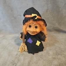 Vintage 90's Russ Halloween Witch Troll Doll 5" Sticker