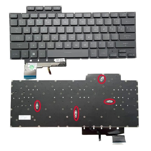 US Backlit keyboard for ASUS ROG 16 Zephyrus M16 GU604 GU604VI GU604VY 2023 - Picture 2 of 4