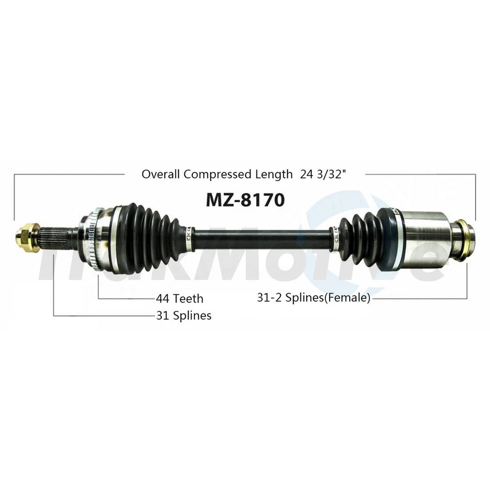 NUEVO par de ejes delanteros CV SurTrack para Mazda CX-9 AWD/FWD 2007-2010 Foto 3 de 3