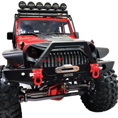 Aluminum Front Bumper CNC Bull Bar W// Shackle for1//10 RC Car TRX-4 SCX10 II Jeep