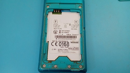 SHARP AQUOS KEITAI DOCOMO SH-06G Blue Android Flip Phone Unlocked From Japan - Picture 7 of 9