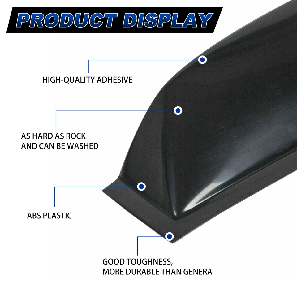 For 06-15 Honda Civic 4DR Sedan ABS Rear Window Roof Vent Visor Spoiler Wing Foto 3 de 4