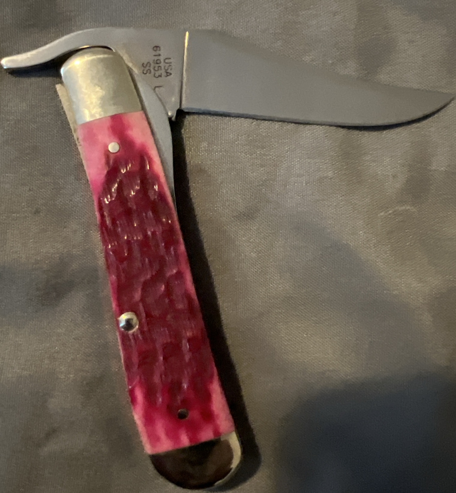 Case Knife Pink/purple Bone eBay