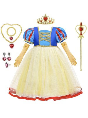 open lace back dress PRINCESS ADELINE GOWN & GLOVES SET BLUE main image 1