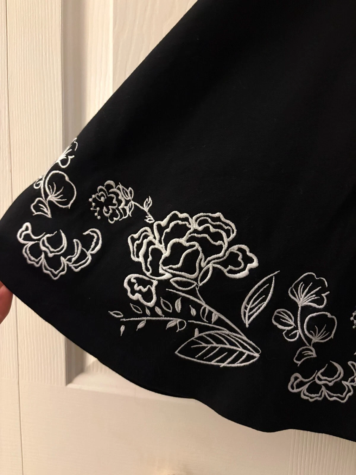 Abito Fiorella Ricamato Kate Spade Nero Taglia S