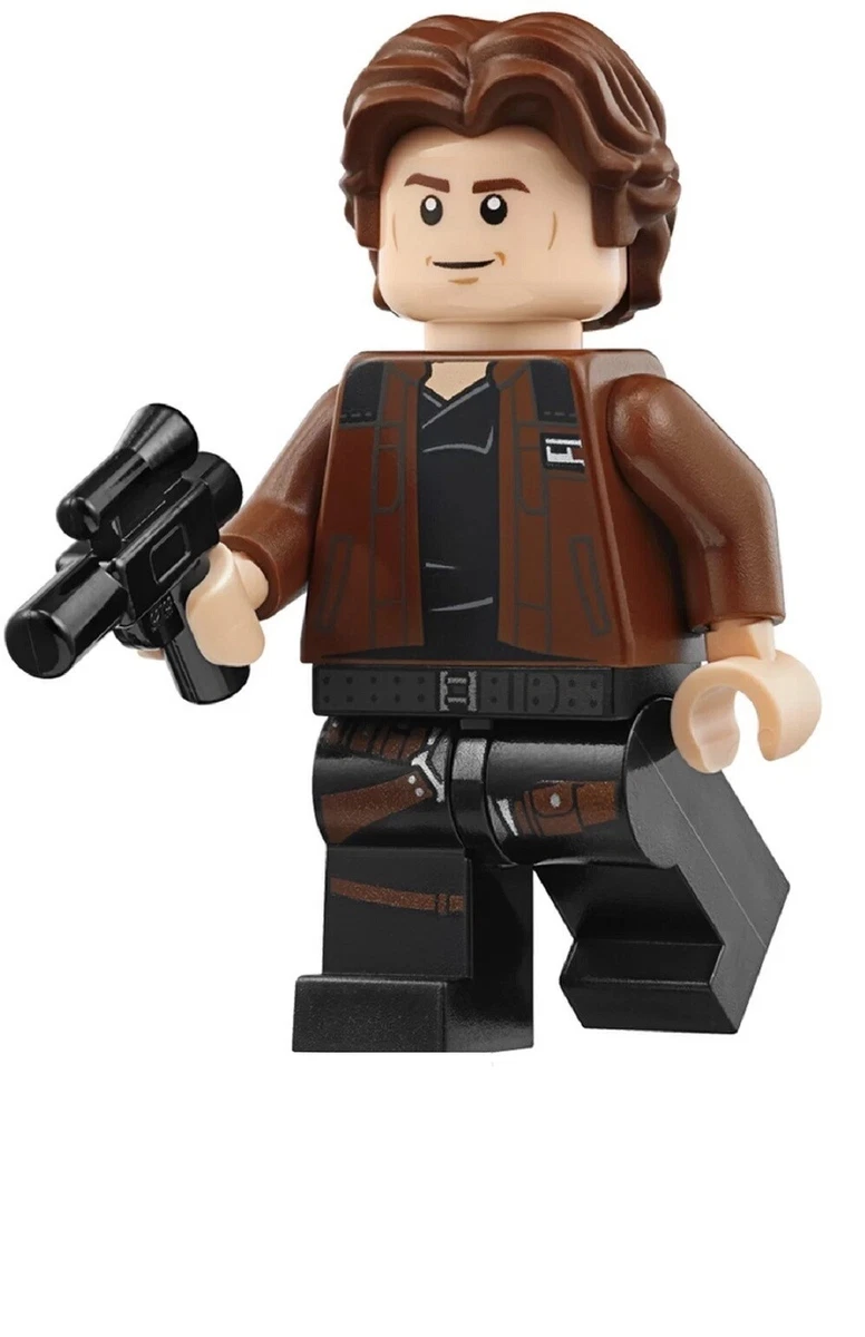 sw0921 Lego Star Wars 75212 75512 Han Solo Minifigure with Blaster New
