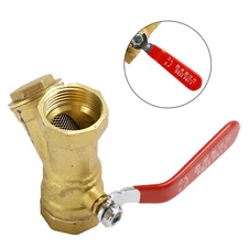 1" BSP Brass Y Type Strainer Filter Ball Valve Equal Female Thread D