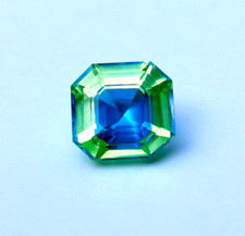 10 ct Bi-Color Radiant Cut Loose Gemstone Natural Pitambari Sapphire Certified