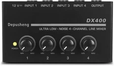 Depusheng DX400 Ultra Low Noise 4-Channel Line Mixer for Submixing