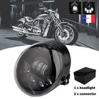 Motorcycle LED Ovale Phare Pour Harley Davidson VRSC V rod 2002 2017