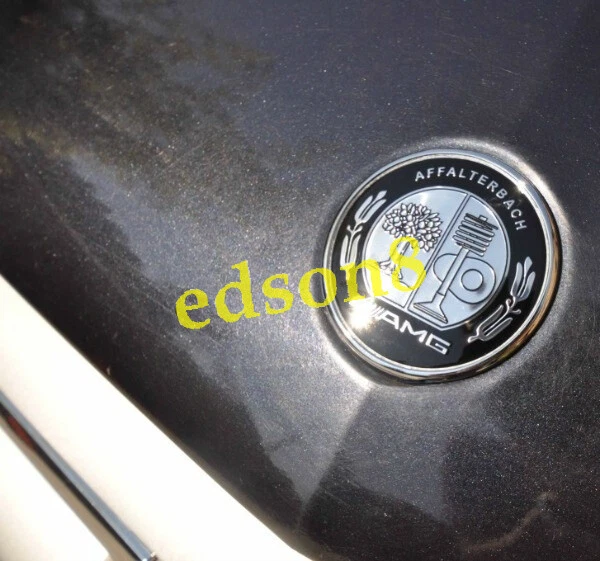 Emblema insignia adorno capó plano Affalterbach 57 mm para Mercedes Benz Clase E W212 Foto 4 de 4