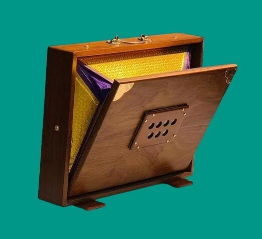 Caja Shruti Premium de 3 octavas con 36 notas, hecha a mano con caja Shruti de madera de teca 432Hz Foto 3 de 4