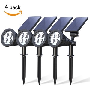 Solar Spotlights Holan 4 Led Landscape Lights 180 Image Is Loading Solar Spotlights Holan 4 Led Landscape Lights