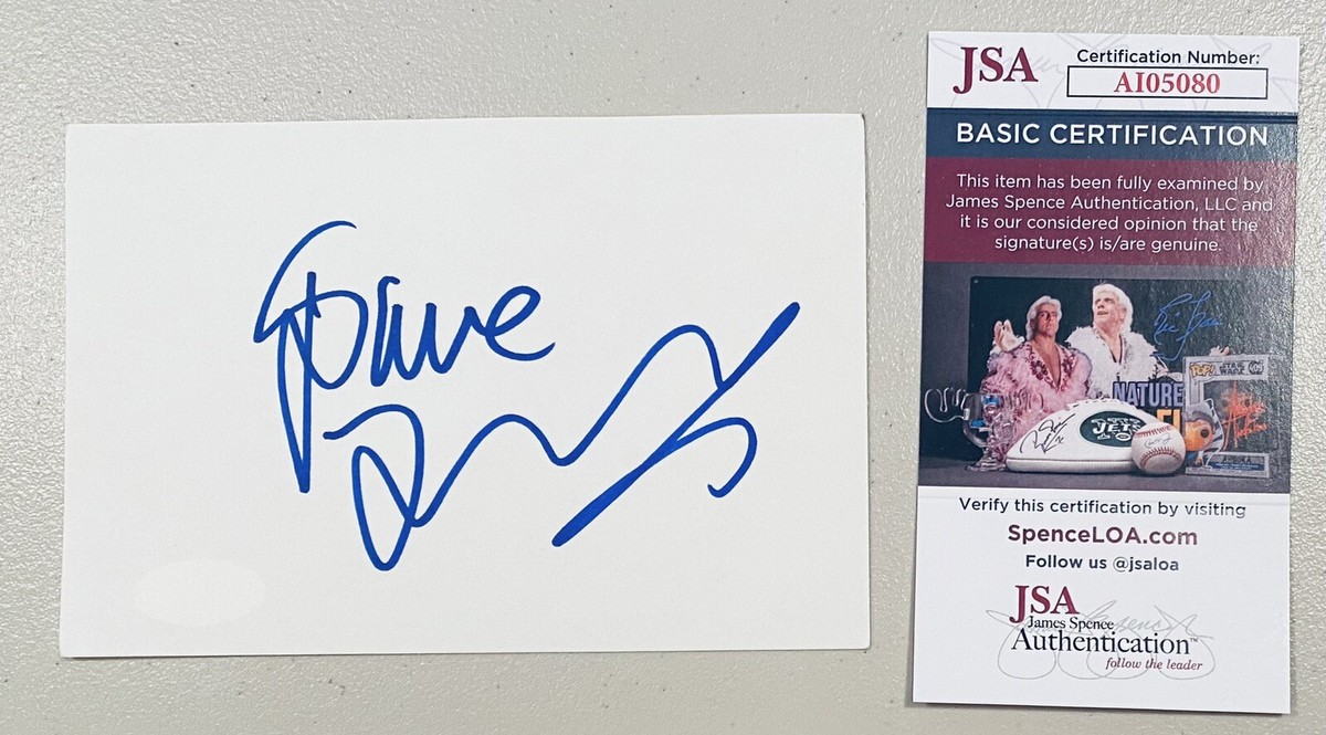 Dave Thomas Signed Autographed 4x6 Card JSA Certified SCTV Strange