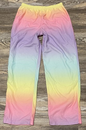 Ensemble pyjama long Carter’s grande fille taille 12 pastel arc-en-ciel doublé polaire licorne - Photo 5/11