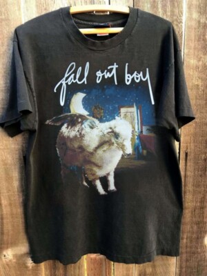 2001 Fall Out Boy Band Graphic Black T shirt Unisex Tee S-5XL NH20637