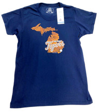 Detroit Tigers LADIES XL TShirt 100% Recycled Material MADE IN USA RARE NEW
