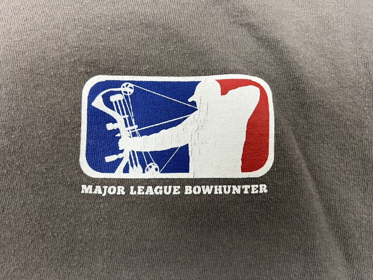 Major League Bowhunter Men's Gray Double Sided Graphic Logo Short