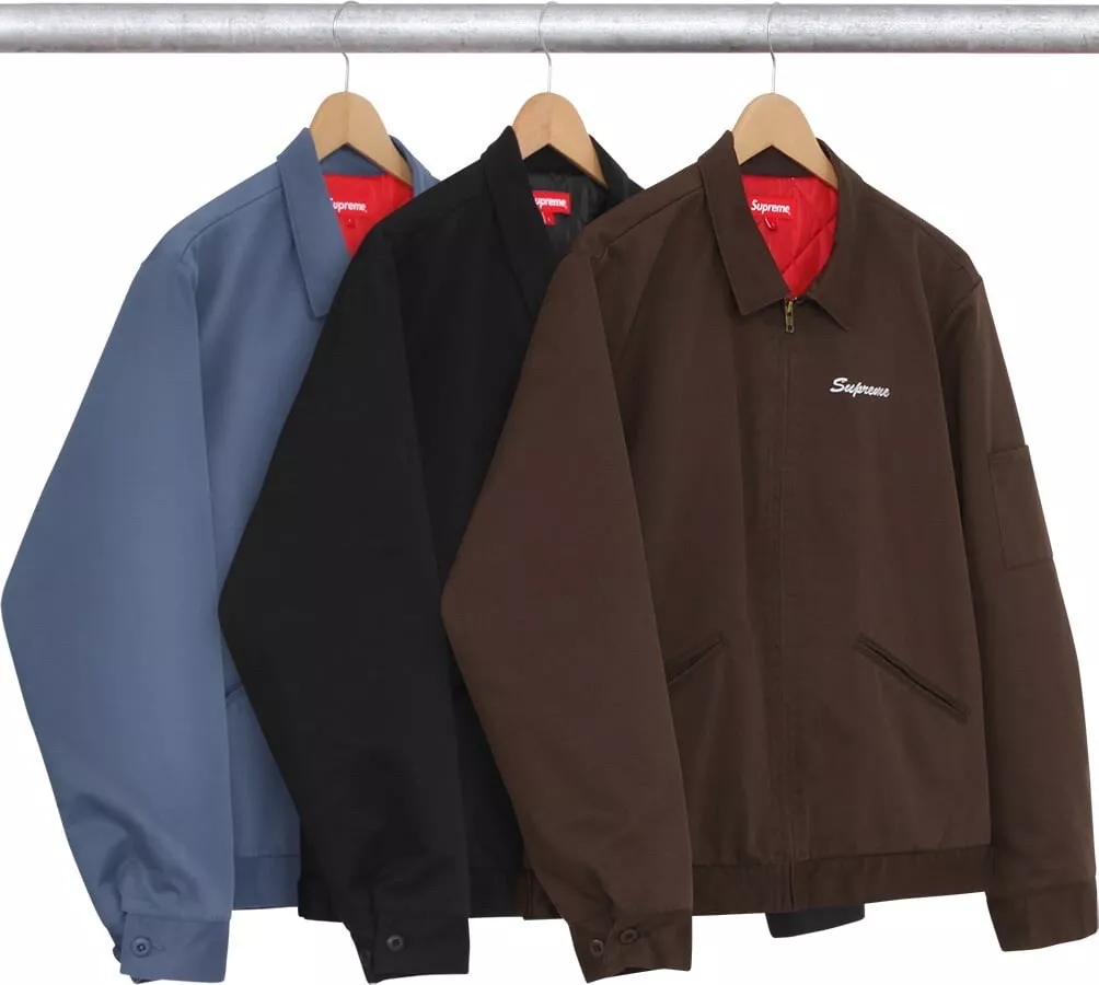 Veste de travail Supreme X PlayBoy FW16 bleu XL NEUVE HELLSTAR boîte logo Kermit