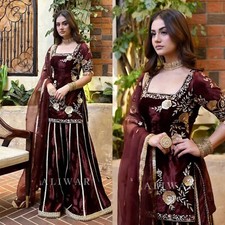 PAKISTANI INDIAN SALWAR KAMEEZ WEDDING DESIGNER BOLLYWOOD DRESS NEW PARTY WEAR