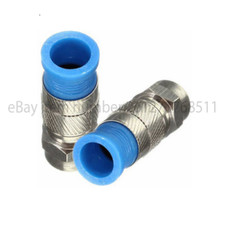 5 pcs RG59 Male F-connector - Compression type, Water-Proof