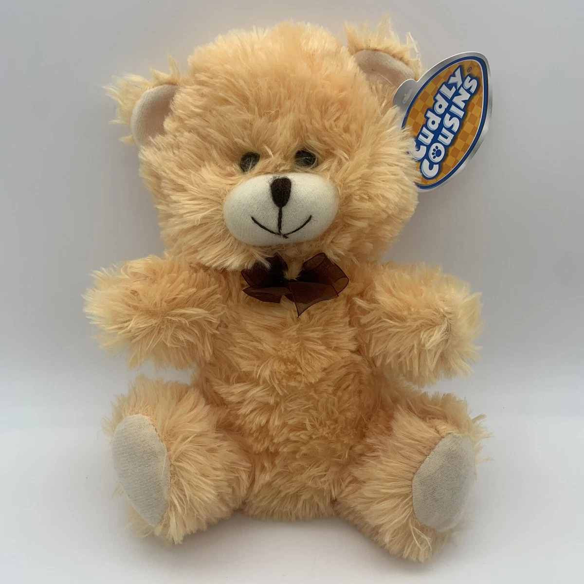 Greenbrier Cuddly Cousins Tan Teddy Bear W Ribbon NWT Stuffed Plush 10