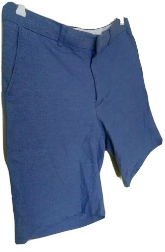 Oxford Blue Cotton Shorts Sz 36-38 - Picture 2 of 8
