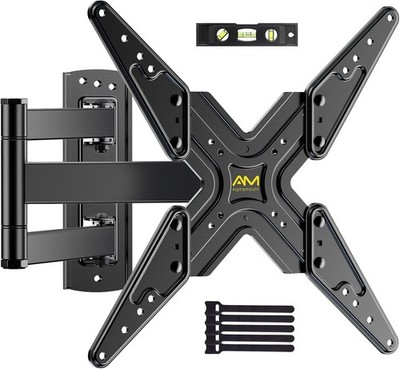 AM TV Wall Mount Full Motion Articulating Tilting TV Mount Bracket Swivel Ext...