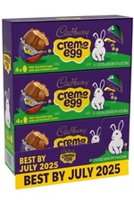 Cadbury Creme Egg 12 Pack Milk Chocolate Eggs Soft Fondant Center. Best by 07/25