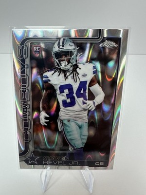 2025-26 Topps Chrome Football - RAYWAVE REFRACTOR #301 Shavon Revel Jr RC DAL
