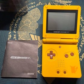 Nintendo GBA SP Pikachu Edition Gameboy Advance AGS-101 Pokemon Console W/ Box