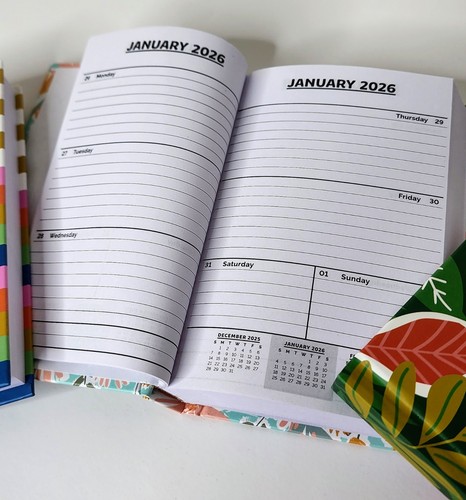 2026-2027 Planificador Agenda Semanal Tapa Dura Organizador 2 Años - Paquete Único o 3 - Imagen 10 de 17