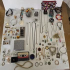 Vintage Necklaces Costume Jewelry Lot  necklaces, pendants, rings, chains + more