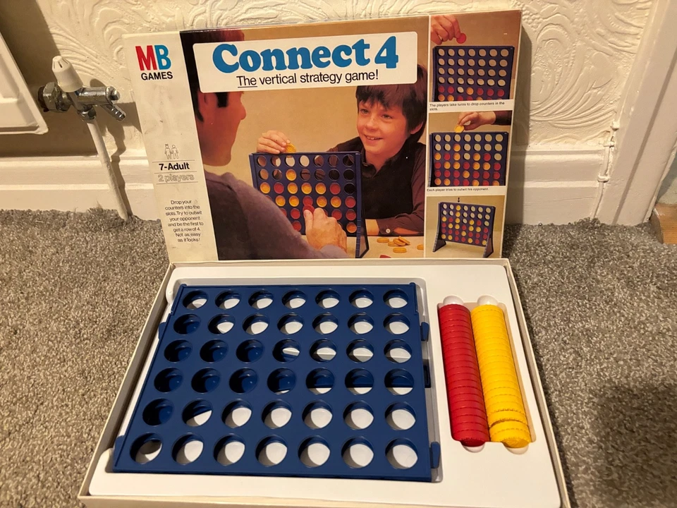 Vintage Connect 4 Mb Games 1980s Board Game - Image 2 of 3
