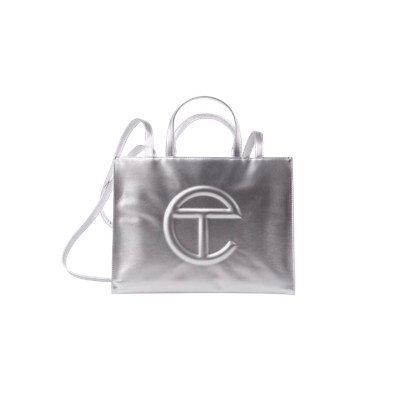 Telfar Medium Shopping Bag Silber