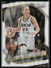 2025 Panini Prizm WNBA #124 Courtney Vandersloot White Seismic Prizms
