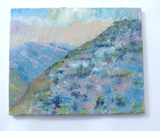 "Pink Morning" Original Oil Painting on Canvas Landscape 16x20 R Bergquist