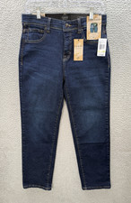 Curve Appeal Jeans Womens 4/27 Blue Concealed High Rise Comfort Waist Straight