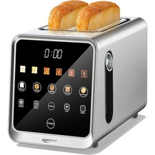 Toaster 2 Slice Digital Smart Toaster W/ TouchScreen Dual Control Panel New
