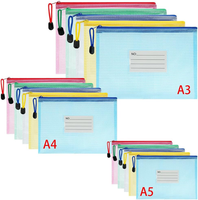 Dokumententasche A3+A4+A5, 15Pcs ReißVerschlusstaschen