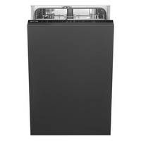 Smeg Integrated Slimline Dishwasher - DryAssist+ D-Rated Black Control P DI4522D