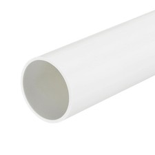 MECCANIXITY 2 Inch PVC Rigid Tube Round Pipe Tubing 45.2 x 50mm, White