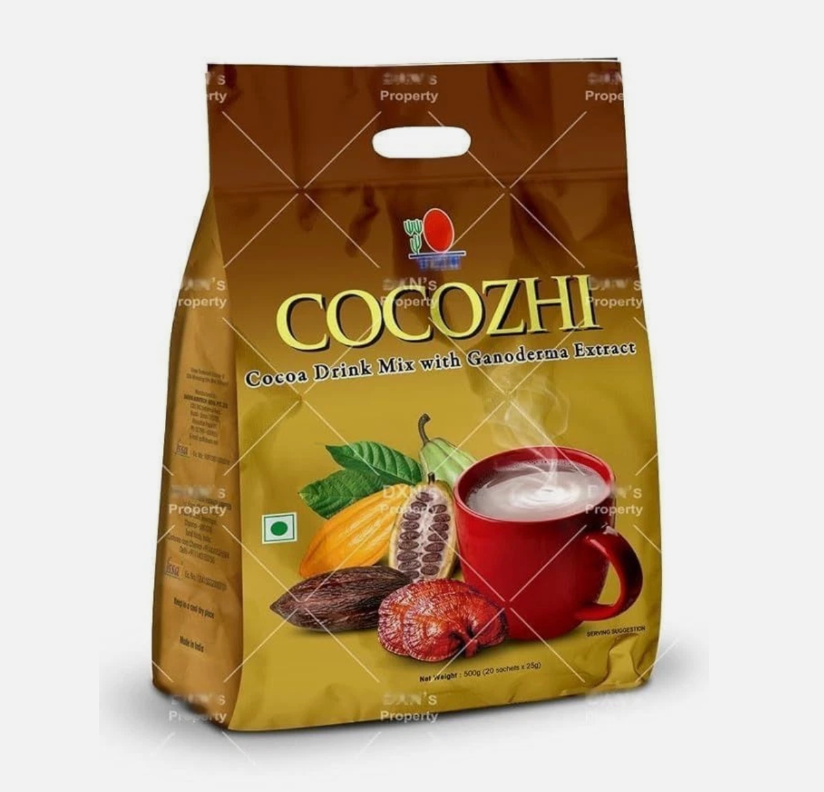 DXN Cocozhi Cocoa Drink Mix with Ganoderma Extract - 20x32g (FB124