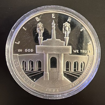 1984-S Olympic Proof Silver Dollar Coin In Capsule - 90% Silver | eBay