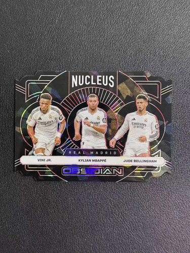 2024-25 Panini Obsidian Vini Kylian Mbappe Jude Bellingham Ice /28 BY88