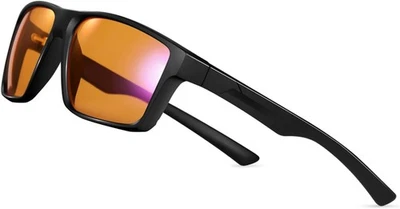 ‎OKANY Blaulichtfilter Gaming-Brille PC/Computerbrille UV-Schutz unisex orange getönt
