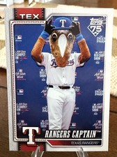 Rangers Captain 2026 Topps Series 1 Celebration Mascot #M-12 Texas Rangers 