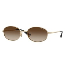 Vogue Eyewear VO 4323S 848/13 Pale Gold Metal Sunglasses Brown Gradient Lens