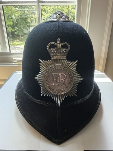 Vintage Thames Valley Police ER Helmet British Bobby Hat